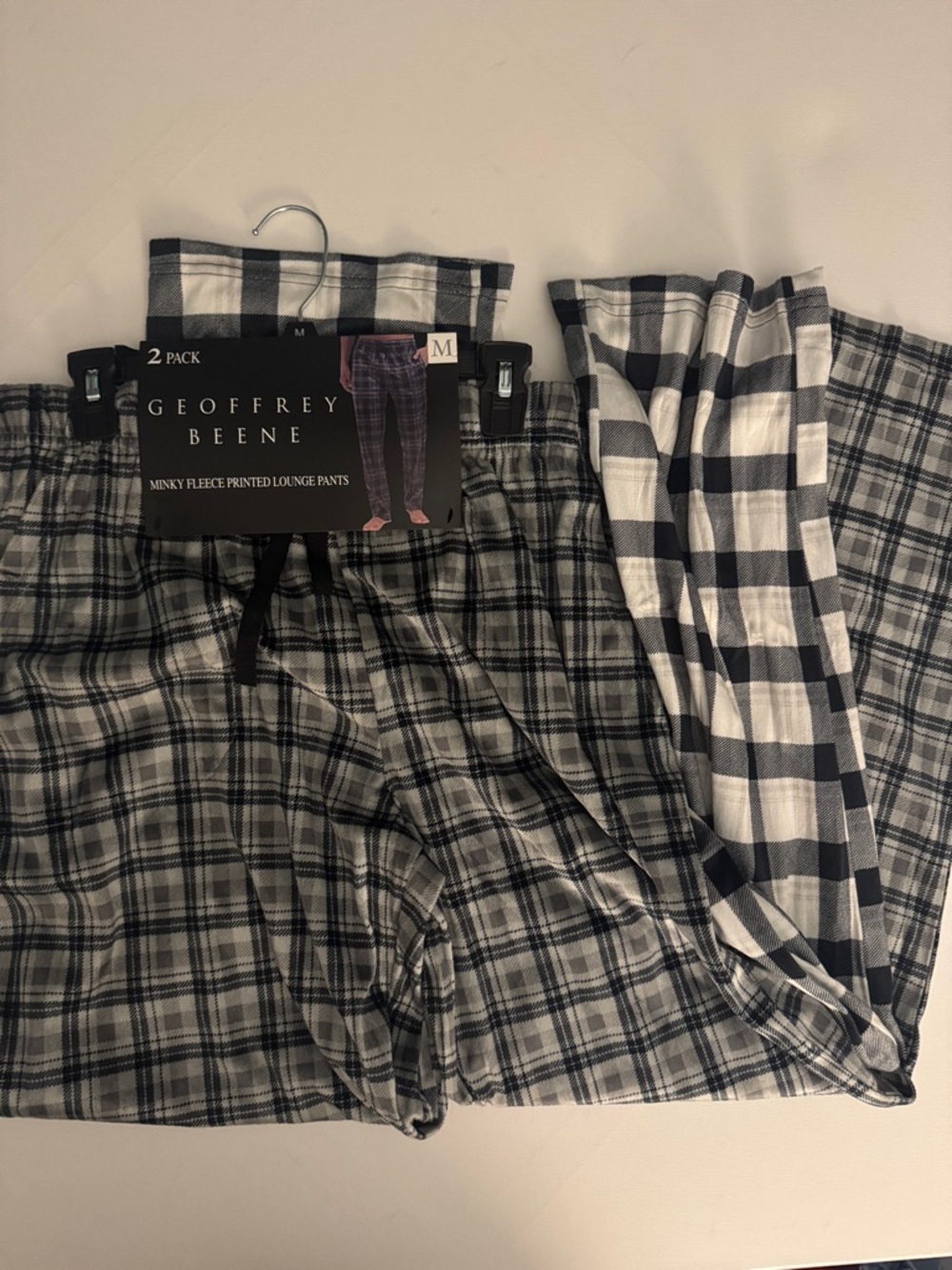 Fleece Pajama Pants Mens Medium 2 Pack Geoffrey Beene